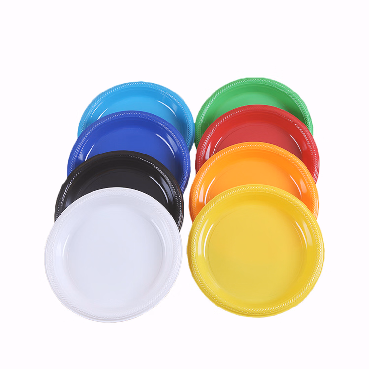 Plastic plates and bowls