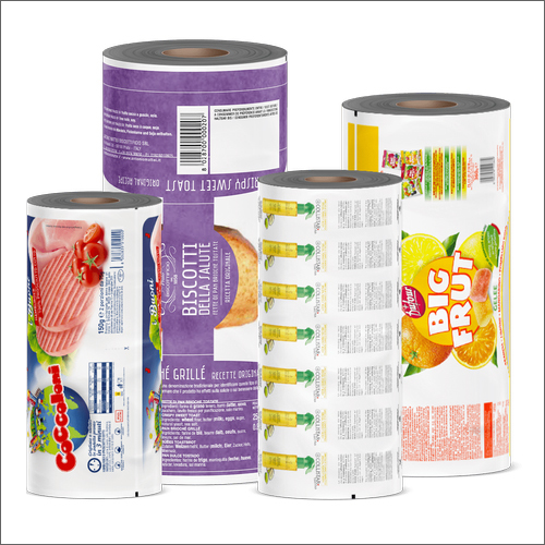 Printed flexible packaging film rolls